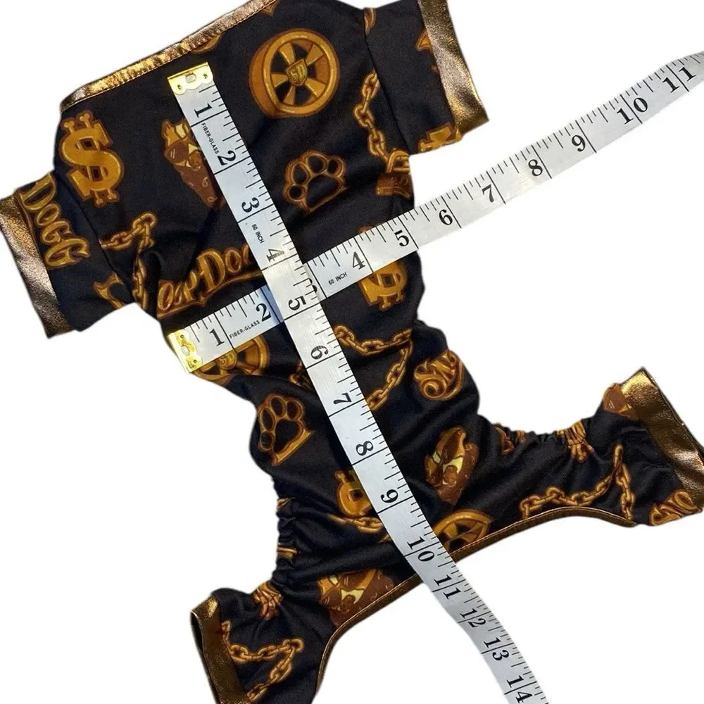SNOOP DOGG Doggs Black Off the Chain Deluxe Pet Pajamas
